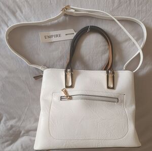 White and Black Women's Handbag